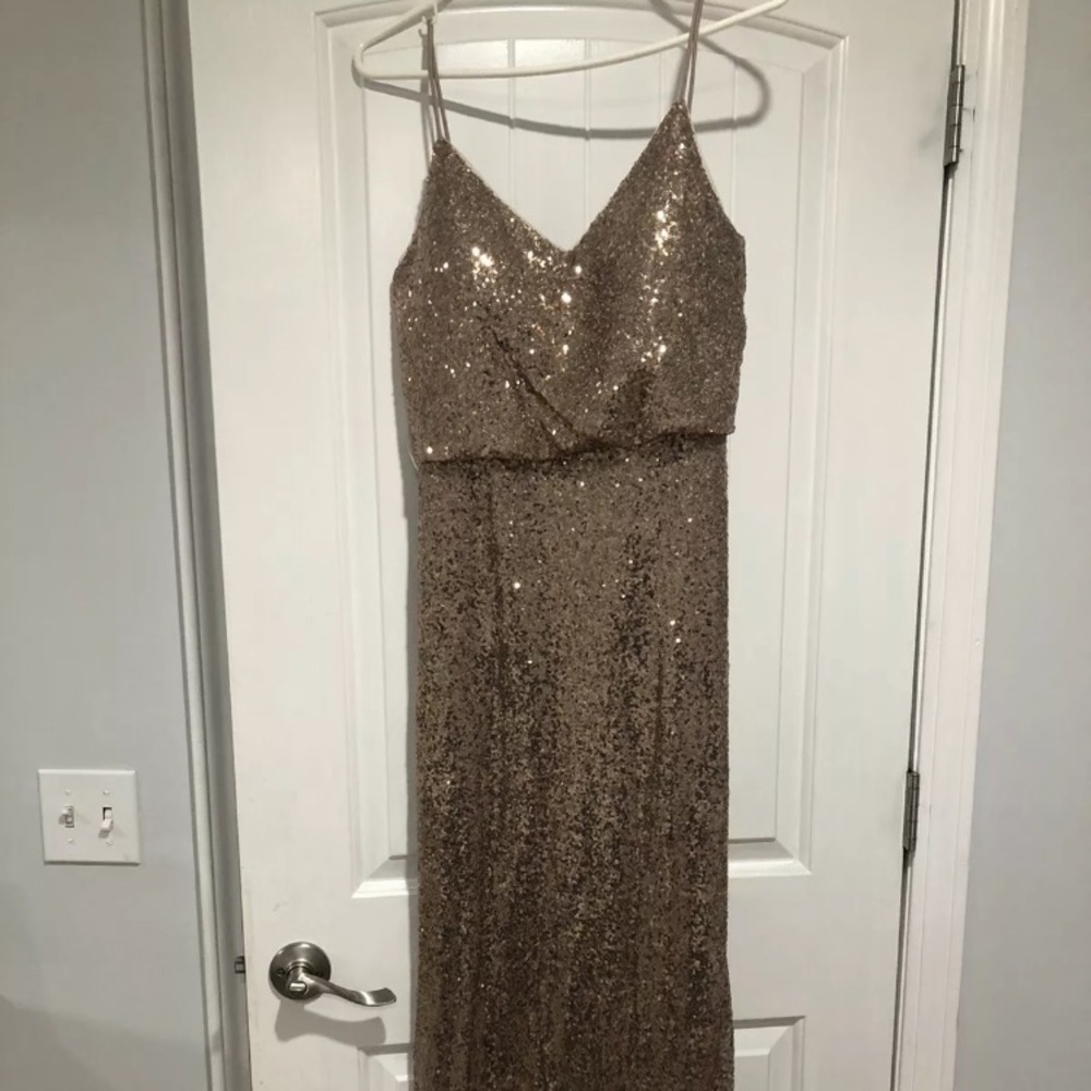 Gold Sequin Dress After Six brand